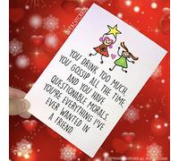 Meilleur Ami Carte Drôle Carte D'Anniversaire Carte D'Anniversaire Friend Carte de Voeux Carte D'Anniversaire Drôle Carte D'Anniversaire pour Elle pour Femmes Grossier Carte PC151
