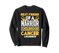 Meilleur ami d'un Guerrier Sensibilisation au Cancer de l'enfance Sweatshirt