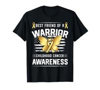 Meilleur ami d'un guerrier sensibilisation au cancer de l'enfance T-Shirt