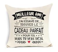 Meilleur Ami J'Ai essayé de trouver Le Cadeau Parfait pour toi mais tu m'as déjà Housse de Coussin pour Meilleur Ami Anniversaire Graduation Cadeau de Noël