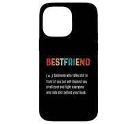 Meilleur Ami Mot Definiton Meilleur Ami pour Toujours BFF Coque pour iPhone 14 Pro Max