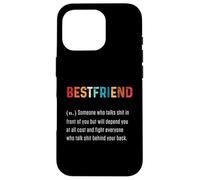 Meilleur Ami Mot Definiton Meilleur Ami pour Toujours BFF Coque pour iPhone 16 Pro