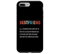 Meilleur Ami Mot Definiton Meilleur Ami pour Toujours BFF Coque pour iPhone 7 Plus/8 Plus