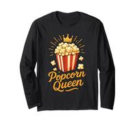 Meilleur Art du Pop-Corn pour Femmes Filles Film Nourriture Amateurs de Pop-Corn T Manche Longue