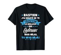 Meilleur Bastien Du Monde Super Bastien Cadeau Anniversaire T-Shirt