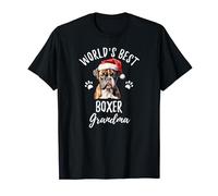 Meilleur boxeur, grand-mère, père Noël drôle, chien, amateur de Gramma Boxer T-Shirt