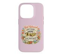 Meilleur Cadeau de départ à la Retraite, Toujours Plus de Chiens, Moins de réunions, propriétaire de Chien Coque pour iPhone 14 Pro