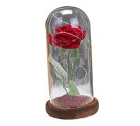 Meilleur cadeau de fleur artificielle for femme, cadeau de fleur de rose for femme, décoration de Saint Valentin, fleur éternelle, couverture en verre, cadeaux d'anniversaire, cadeaux de Saint Valenti