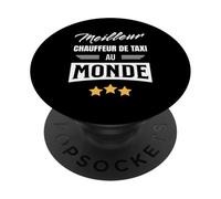 Meilleur Chauffeur De Taxi Au Monde Cadeau Humour Taxi PopSockets PopGrip Adhésif