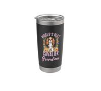 Meilleur chien Cavalier Grandma Cavalier King Charles au monde Gobelet isotherme en acier inoxydable double paroi