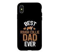 Meilleur Chien de Compagnie Mignon Rough Collie Dad Coque pour iPhone X/XS