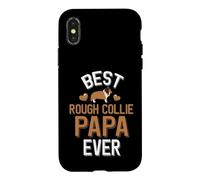 Meilleur Chien de Compagnie Mignon Rough Collie Papa Coque pour iPhone X/XS