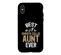 Meilleur Chien de Compagnie Mignon Smooth Collie Aunt Coque pour iPhone X/XS