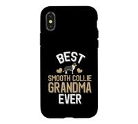 Meilleur Chien de Compagnie Mignon Smooth Collie Grandma Coque pour iPhone X/XS