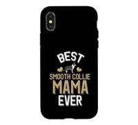 Meilleur Chien de Compagnie Mignon Smooth Collie Mama Coque pour iPhone X/XS