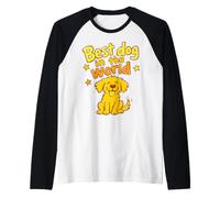 Meilleur Chien du Monde: Golden Retriever Chiot Chiens Graphique Manche Raglan