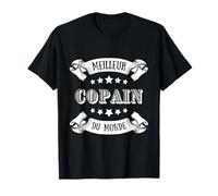 Meilleur copain du monde homme humour amitié idée cadeau T-Shirt