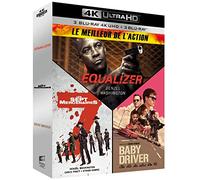 Meilleur De L'action - Coffret : Equalizer + Les Sept Mercenaires + Baby Driver - 4k Ultra Hd + Blu-Ray