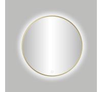 Meilleur Design Nancy Venise miroir rond or mat avec éclairage LED Ø 100 cm 4009350