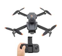 Meilleur Drone avec Caméra 4K, Quadrirotor FPV Professionnel avec Survol Optique, Télécommande par Contrôleurs, Positionnement du Flux Optique D'évitement pour Adultes (BLACK)
