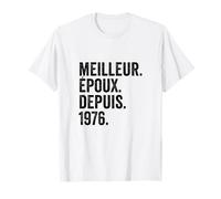 Meilleur Époux Depuis 1976 | 50 Anniversaire Mariage 50 Ans T-Shirt