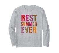 Meilleur été de Tous Les Jours Dernier Jour de Vacances pour Enfants Manche Longue