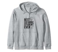 Meilleur étudiant d'échange jamais drôle pour étudier à l'étranger Sweat à Capuche