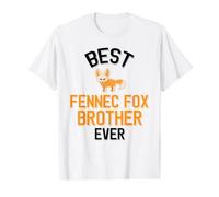 Meilleur frère Fennec Fox de Tous Les Temps, Mignon Amateur de Fennec Fox T-Shirt Graphique avec Valeur, Homme, Blanc, M