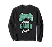 Meilleur Gamer Ever Retro Game Controller Graphic Sweatshirt