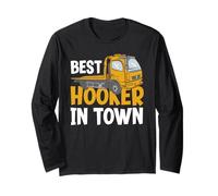 Meilleur Hooker in Town Funny Tow Truck Driver Manche Longue