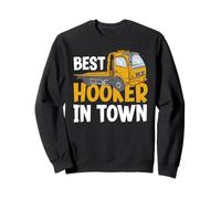 Meilleur Hooker in Town Funny Tow Truck Driver Sweatshirt