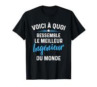 Meilleur ingénieur du monde Super Cadeau Fête des Pères T-Shirt