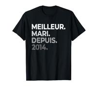 Meilleur Mari Depuis 2014 9 ans de mariage noces de faïence T-Shirt