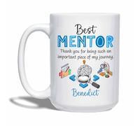 Meilleur Mentor Tasse Cadeau 330 ml Tasse En Céramique Unique Tasse À Thé Antidérapant Tasse En Porcelaine Cadeaux Amusants Pour Pâques Stagiaire Noël