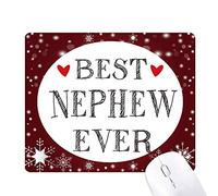 meilleur neveu jamais cite des parents tapis de souris en hiver flocon de neige