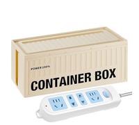 Meilleur organisateur de câbles pour câbles de bureau - Grand organisateur de câbles - Dissipation de la chaleur et de la poussière - Protection de l'illusion pour socle - Boîte de rangement de câbles