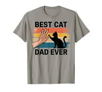 Meilleur Papa Chat de Tous les Temps Vintage Rétro T-Shirt