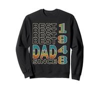 Meilleur Papa du Monde - sans Blague - Papa Depuis 1948 Sweatshirt