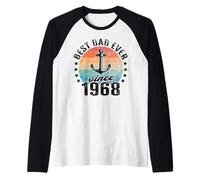 Meilleur Papa du Monde - sans Blague - Papa Depuis 1968 Manche Raglan