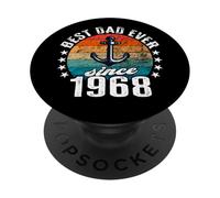 Meilleur Papa du Monde - sans Blague - Papa Depuis 1968 PopSockets PopGrip Adhésif