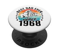 Meilleur Papa du Monde - sans Blague - Papa Depuis 1968 PopSockets PopGrip Adhésif