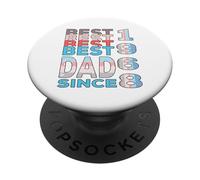 Meilleur Papa du Monde - sans Blague - Papa Depuis 1968 PopSockets PopGrip Adhésif