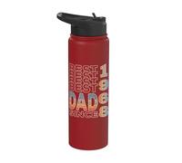 Meilleur papa du monde - sans blague - Papa depuis 1968 Stainless Steel Insulated Water Bottle