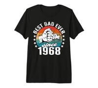 Meilleur Papa du Monde - sans Blague - Papa Depuis 1968 T-Shirt Haut de Gamme