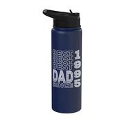 Meilleur papa du monde - sans blague - Papa depuis 1995 Stainless Steel Insulated Water Bottle