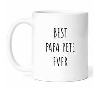 Meilleur Papa Pete Mug À Café Avec Anse Tasses À Thé Mignonne Tasse Pour Bureau Boissons Chaudes Cacao Espresso 330Ml