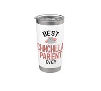 Meilleur parent de chinchilla de tous les temps Gobelet isotherme en acier inoxydable double paroi