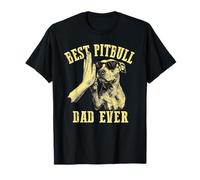 Meilleur père de Chien de Tous Les Temps, Vintage, drôle et Mignon, Pitbull T-Shirt