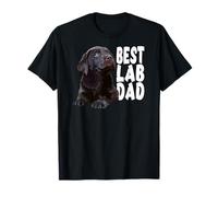 Meilleur père de Laboratoire Chocolate Lab Dad The Lab Father Brown Labrador T-Shirt