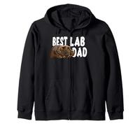 Meilleur père de Laboratoire Chocolate Lab Dad The Lab Father Dog Dad Sweat à Capuche
